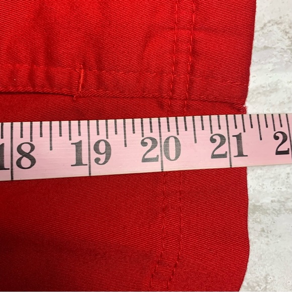 Dress barn Vibrant Red Jean Jacket Some Stretch EUC L - Picture 8 of 8
